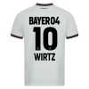 Maillot de Supporter Bayer 04 Leverkusen Florian Wirtz 10 Extérieur 2023-24 Pour Homme